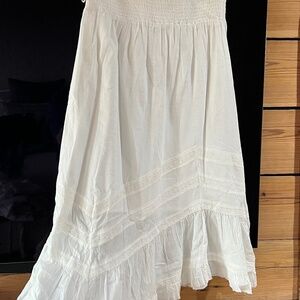 Urban Outfitters Tiered Maxi skirt or dress with ruffles, lace, smocking
